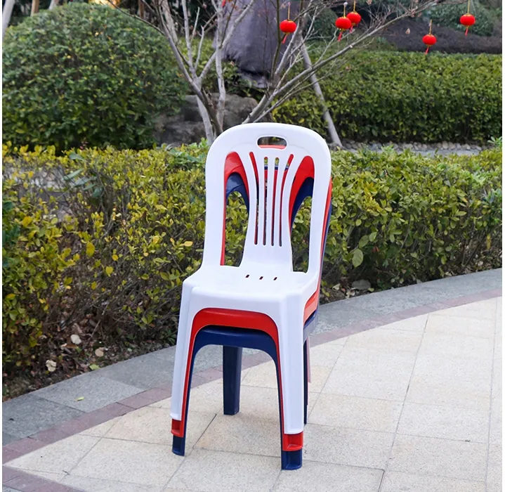 Nouveau design de meubles d'extérieur en plastique chaise de loisirs chaise de dîner d'extérieur