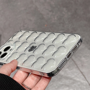 Per <span class=keywords><strong>Apple</strong></span> <span class=keywords><strong>iPhone</strong></span> 17 air Pro Max 3D cuore in stile Tpu custodia posteriore personalizzabile antiurto per <span class=keywords><strong>iPhone</strong></span> 14 15 16 Pro Max Plus - Product Image 5