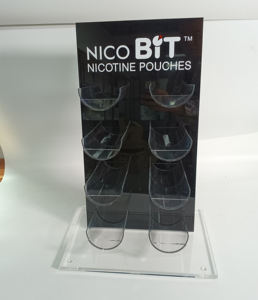 Acrylique Snus peut gravité distributeur présentoir armoire support pour huile jus vernis trempette poudre cigare tabac fumée <span class=keywords><strong>magasin</strong></span> - Product Image 2