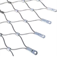 Filet en maille tissée en acier inoxydable haute résistance et flexible pour plantes grimpantes, protection de jardin, couleur argent, taille personnalisable