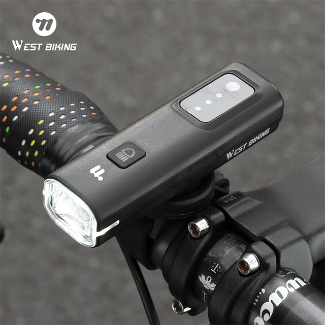 Intelligent Light Sensing Bicycle Headlight With LED Digital Display Quick Release Bike Cycling Front Light
