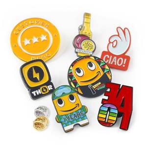 Vente en gros de pin's métalliques sans minimum de commande, badges en résine époxy avec logo personnalisé, pin's émaillés personnalisés sur le thème de l'anime - Product Image 2