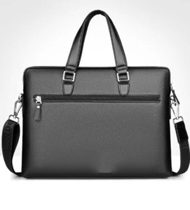 ドキュメントビジネスラップトップバッグPUレザースリングショルダーメンズクロスボディバッグブリーフケースメンズブリーフケースバッグホットセールファッション - Product Image 3