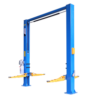 En Stock, Elevador Hidráulico de Dos Postes para Autos, Capacidad de Carga 4 Toneladas (10000 LBS), Cilindro Doble, para Techos Bajos