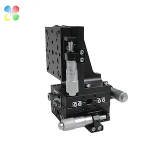 Etapa de disposição para microscópio, etapa de deslocamento do eixo xyz de alta precisão c & k oem mm jcxyz 60x60mm xyz linear fase de movimento para microscópio