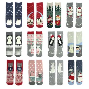 JINGZHOU Custom Design Socken niedlichen Cartoon Tiere Winter mode Frauen Socken neuen Stil