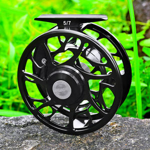 Катушка для ловли нахлыстом, 3 + 1 шарикоподшипник, ЧПУ легкая, металлическая, кастинговое удилище, черного цвета - Product Image 6