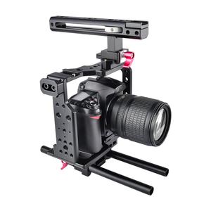กรงกล้องอลูมิเนียมสีดำ,อุปกรณ์เสริมกล้อง Vlog สำหรับ <span class=keywords><strong>Sony</strong></span> <span class=keywords><strong>A7R4</strong></span> A74 A7S3 A7M3 A7R3 - Product Image 5