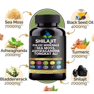Ausreson 16 في 1 زيت الحبة السوداء rohdiola rose Panax كبسولة الجينسنغ ملحق طحلب البحر Ashwagandha كبسولات شيلاجيت - Product Image 4
