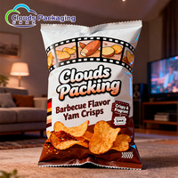 Sachet refermable pour chips avec logo personnalisé imprimé, sachet alimentaire de petite taille, anti-odeur, déchirable, pour biscuits et chips