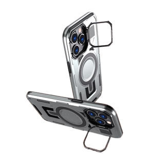 <span class=keywords><strong>Coque</strong></span> de protection magnétique antichoc 5-en-1 pour <span class=keywords><strong>iPhone</strong></span> 16 Pro Max avec support de téléphone et support d'objectif, design professionnel - Product Image 2