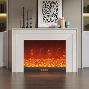 Mobile TV Angolare Moderno con Caminetto e Telecomando per Hotel e Appartamenti - Product Image 5