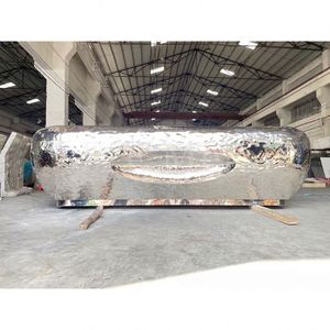 Barra de Bar Metálica Profesional EX299, Diseño Personalizado, Estándar, para Club Nocturno, Estación de Cócteles, Mostrador de Recepción de Acero Inoxidable - Product Image 6