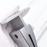 Support de fixation réglable en alliage d'aluminium pour cloison de bureau double face, séparateur d'écran pour hôtel, maison, bureau, panneau de bureau