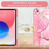 Pour iPad (A16) 11e/10e génération 11/10,9 pouces Étui avec clavier (2025/2022)-7 couleurs rétroéclairage Clavier folio détachable sans fil