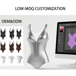 <span class=keywords><strong>Body</strong></span> sculptant amincissant pour femme, col en V profond, string, contrôle du ventre, tailles S-3XL - Product Image 6