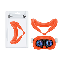 Housses en silicone et coussin de visage VR 3 bloquant la lumière Accessoires de jeu résistants à la transpiration et lavables