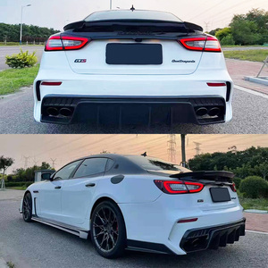 龙德新款玛莎拉蒂Quattroporte升级Topcar宽风格前保险杠挡泥板侧裙碳纤维车身套件 - Product Image 3