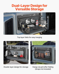 Table de hayon pliable double couche Ambull Factory Wholesale Molle Panel pour Jeep Wrangler JL 2019 - Présent - Product Image 3