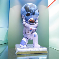 Astronaute gonflable géant de conception industrielle pour la décoration de scène, 10 pieds avec lumières LED