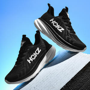 Sneakers da Jogging da donna leggere da corsa su <span class=keywords><strong>strada</strong></span> stile Basketball basso con plateau in tessuto elasticizzato in pizzo - Product Image 5