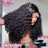 Nouvelles perruques Lace Front NewWave en cheveux humains brésiliens vierges, cuticules alignées, dentelle HD transparente, double tirage, longues, rouges/noires, sans colle 4x4