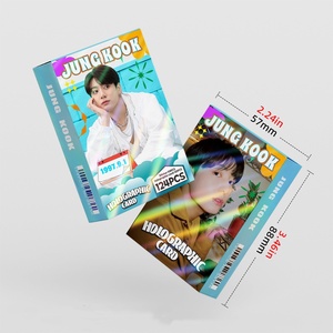 Set de 124 Tarjetas Láser Conmemorativas del 11º Aniversario de KPOP V RM <span class=keywords><strong>Jungkook</strong></span> <span class=keywords><strong>J</strong></span>-<span class=keywords><strong>Hope</strong></span>, Tarjetas Lomo Personales de Jimin Suga, Mini Pegatinas, Tarjetas de Felicitación para Fans - Product Image 2