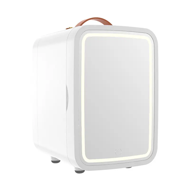 Factory Direct Sales 8L ABS Makeup Skincare Small Fridge Mini White Beauty Fridge Refrigerator With Mirror
