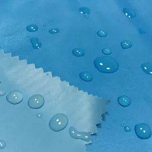 Оптовая продажа, водонепроницаемая ткань для дождевика, 100% полиэфирная ткань для дождевика