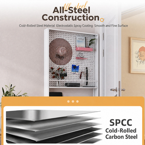 Nordic Style White Metal Flip Shoe Storage Unit Perforated Backboard Hallway Multi Storage For Scarf Key Storybooks Security - Product Image 6