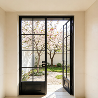 Portes Françaises en Aluminium, Portes Extérieures pour Maisons, Portes d'Entrée, Porte de Salle de Bain, Porte d'Entrée Vintage, Grille de Balcon, Cloison de Séparation