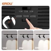 Lampe sur rail LED réglable 20W 30W T-Line Beam Puce Cob moderne avec abat-jour en alliage d'aluminium SKD pour une utilisation en intérieur dans les magasins et les hôtels