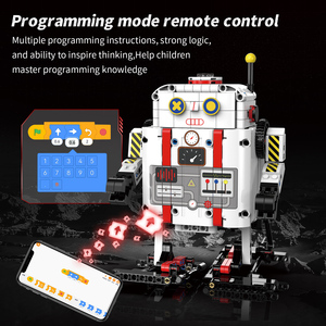 インテリジェントロボットRCビルディングブロックおもちゃ新しいウォーキングロボット<span class=keywords><strong>3D</strong></span>アセンブリおもちゃ教育用リモートコントロールブロックパズルSTEMおもちゃ - Product Image 5