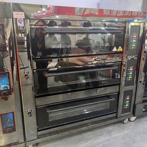 Lò Nướng Bánh nhiều lớp thương mại với điều khiển nhiệt độ kỹ thuật số & hẹn giờ-Thân bằng thép không gỉ để nướng bánh chuyên nghiệp - Product Image 2