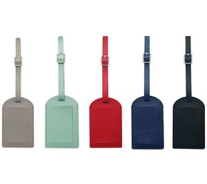 Étiquette de bagage en cuir PU épaissi avec impression personnalisable pour usage promotionnel - Design moderne pour femmes et enfants - Product Image 1
