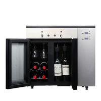Distributeur de refroidisseur de vin en acier inoxydable 6 bouteilles ménage électrique température constante installation intégrée refroidisseur de vin en boîte