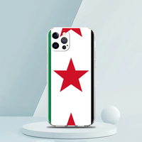 Personnalisé pour iPhone 15 16 14 13 12 Mini 11 Pro Max XS X XR SE 7 8 Plus TPU Silicone Couverture Transparente Syrie Drapeau De Luxe Clair coque de téléphone