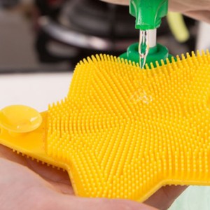 Silicone Dishwashing Brush Food Grade Anti Scratch Wear Resistant Kitchen Cleaning Tool For Dishes - Product Image 1