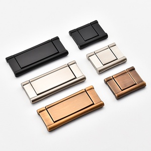 Manija de armario de cocina de aleación de Zinc Simple moderna manija expuesta mesita de noche tocador cajón manija plana oculta para armario - Product Image 6