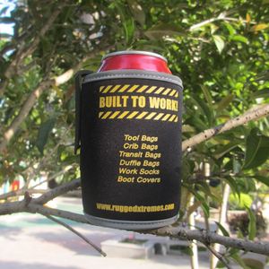Neoprene Cooler Bag with Reflective Tape Plastic Clip Protective Stubby Holder - Product Image 4