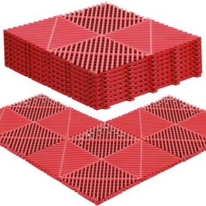 PLANCHER DE <span class=keywords><strong>GARAGE</strong></span> VENTILÉ EN PVC ANTIDÉRAPANT VERROUILLAGE Tapis de carrelage de <span class=keywords><strong>garage</strong></span> en plastique - Product Image 1