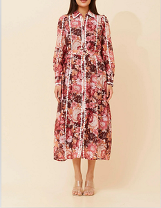 Minivestido bohemio con estampado de Paisley para mujer, con mangas cortas, cintura con cinturón y falda escalonada para vacaciones de verano - Product Image 5