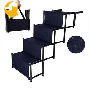 <span class=keywords><strong>บันได</strong></span>สัตว์เลี้ยง5ขั้นน้ำหนักเบากันลื่นพร้อมเทปจับเพิ่มเติมสำหรับรถบรรทุกรถ SUV ขนาดใหญ่และเตียงสูง - Product Image 6