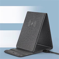 Chargeur sans fil 15W universel, support de téléphone de bureau, chargeur sans fil Qi à induction, support de chargeur pliable
