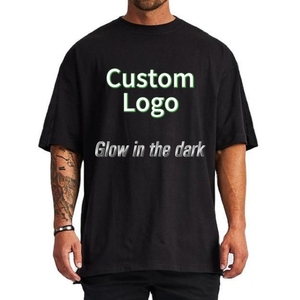 T-shirt Oversize Personalizzata con Spalle Cadenti, Fosforescente che si Illumina al Buio, con Grafica Teschio Moto Non Radioattiva, Stile Streetwear - Product Image 3