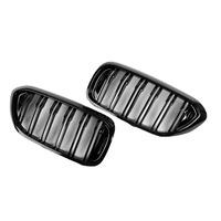 Grille avant BMW Série 5 G30 G38, modèle simple ou double ligne, noir brillant, pour BMW Série 5, grille modifiée