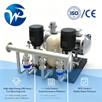 Pompe de Système d'Alimentation en Eau à Grand Débit Non Négatif 50000L/Heure Filtration 380V Garantie 1 An pour Restaurants & Hôtels
