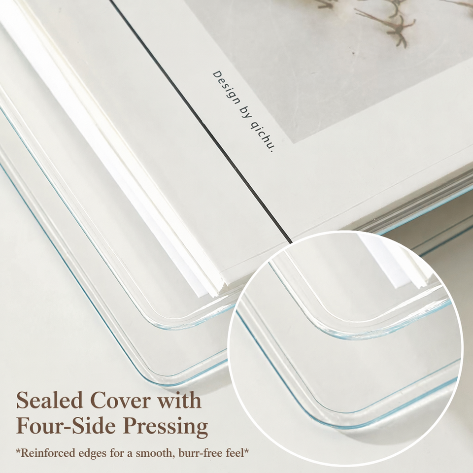 Bindeb Notebook New A5 Transparent High-quality PVC Ring Binder Loose-leaf Notebook 6 ...