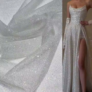 Kim cương vải tuyn ngà long lanh Vải <span class=keywords><strong>net</strong></span> dán Ánh sáng lung linh ren cho áo cưới váy bên Luxe lấp lánh - Product Image 2