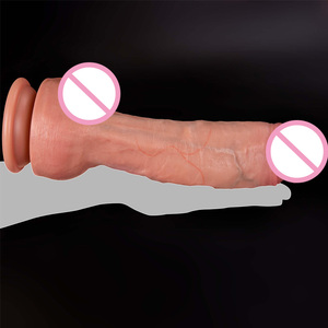 Dildo Realistico Curvo da <span class=keywords><strong>10</strong></span> Pollici XXL, Dildo in Silicone Spesso e Grande con Pelle Realistica, Giocattolo Sessuale Morbido per Punto G, Senza Mani, per Uomini e Donne - Product Image 2